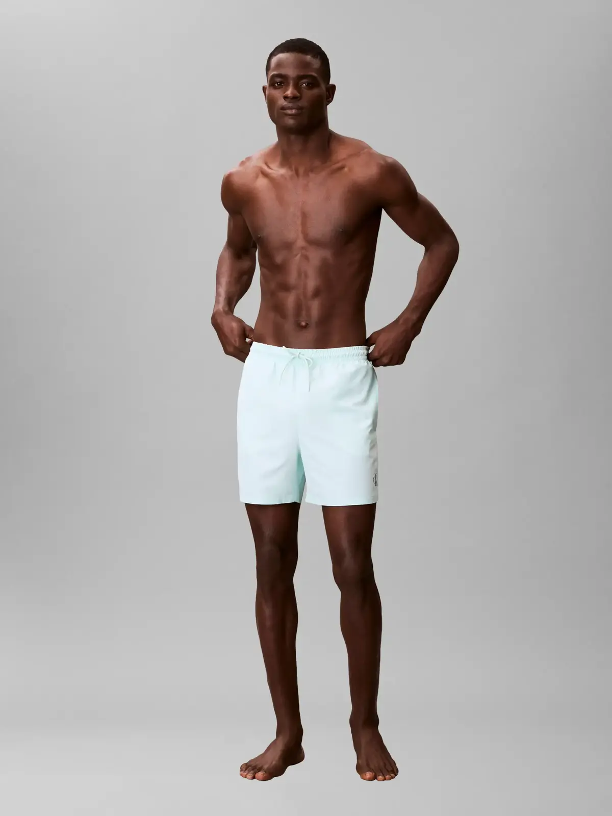Calvin Klein MEDIUM DRAWSTRING Yeşil Erkek Orta Boy Deniz Şortu