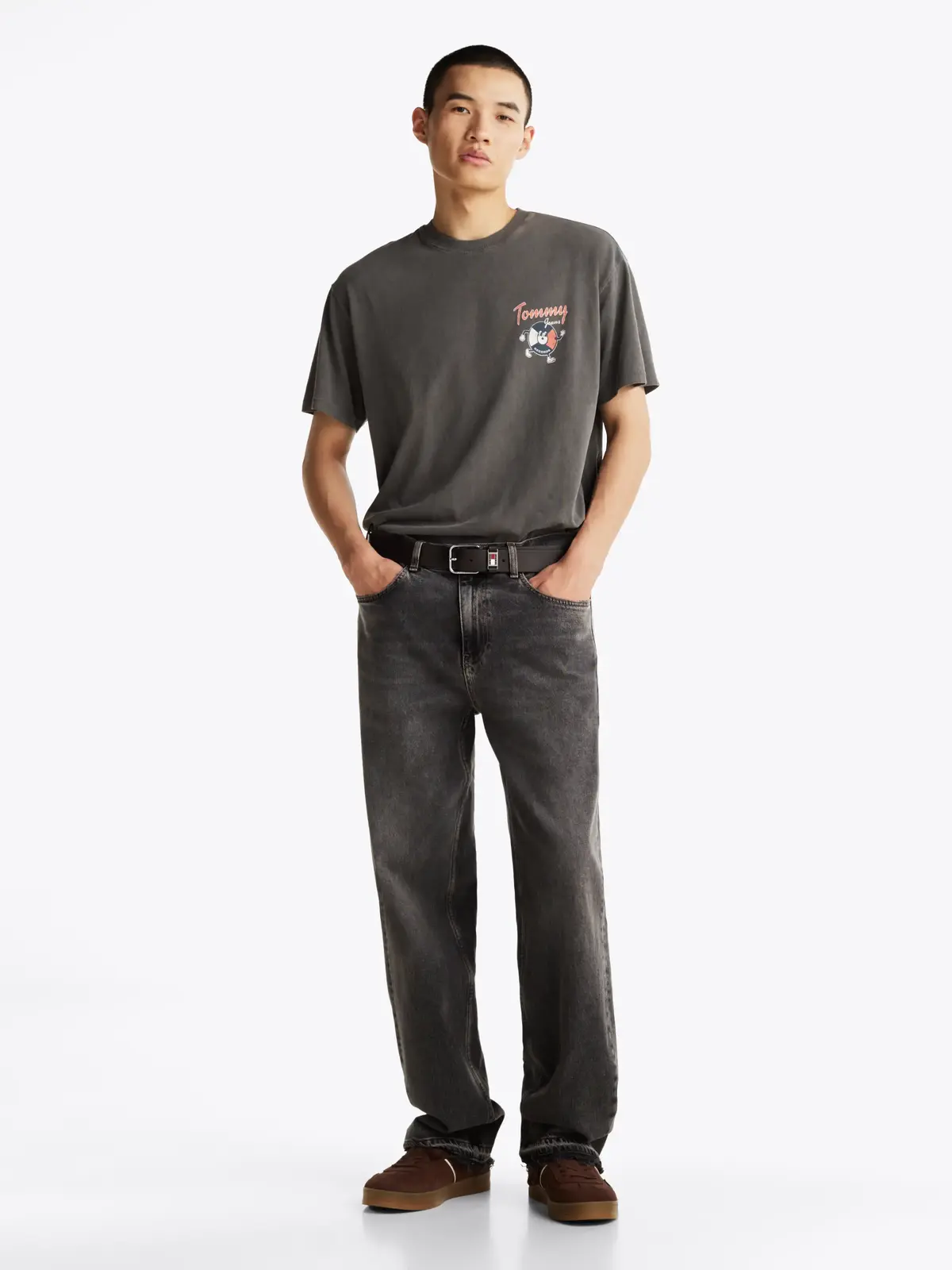 Tommy Hilfiger TJM RLX NOVELTY 2 GM, BDS Siyah Erkek T-Shirt & Polo