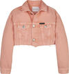 Calvin Klein COLOURED CROPPED DEN Kadın Turuncu Kot Ceket