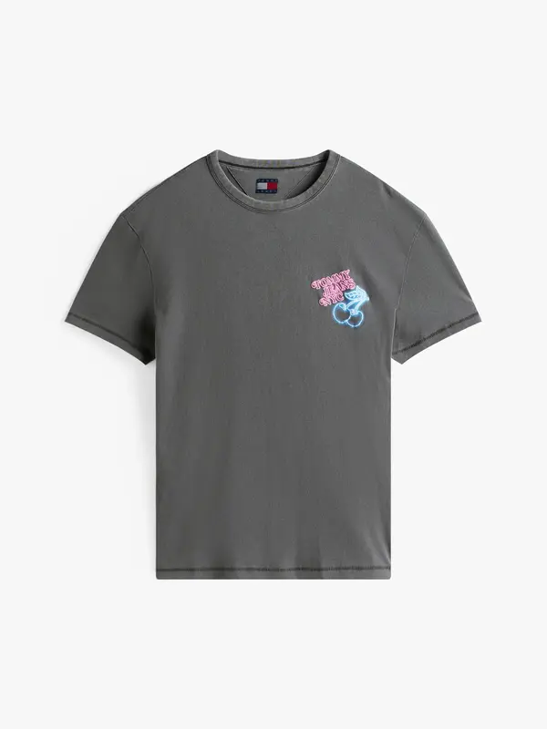 Tommy Hilfiger TJM REG NOVELTY FAIR Erkek Gri T-Shirt