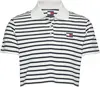 Tommy Hilfiger TJW CRP BADGE SS POL, 0FC Beyaz Kadın T-Shirt & Polo