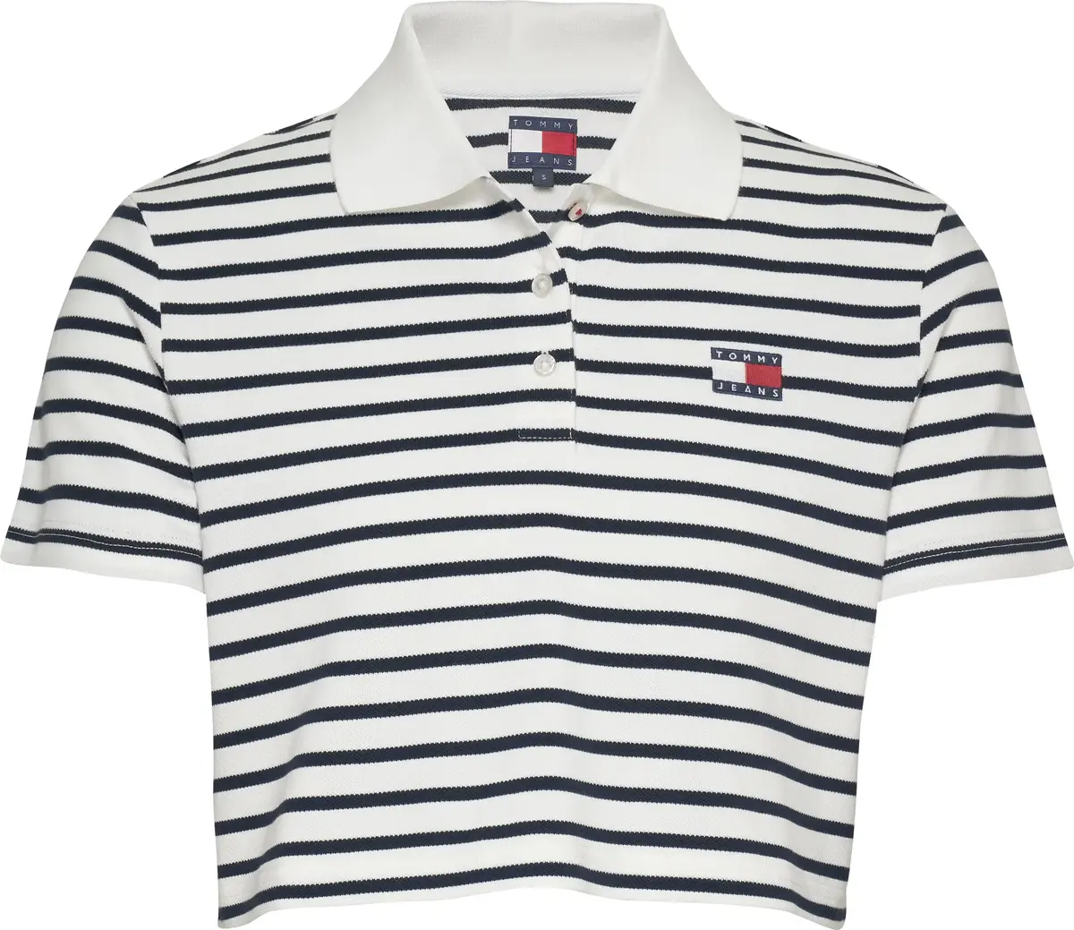 Tommy Hilfiger TJW CRP BADGE SS POL, 0FC Beyaz Kadın T-Shirt & Polo