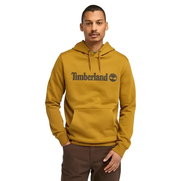 Timberland KENNEBEC RIVER Linear Logo Hoodie Bej Erkek Sweatshirt & Hoodie