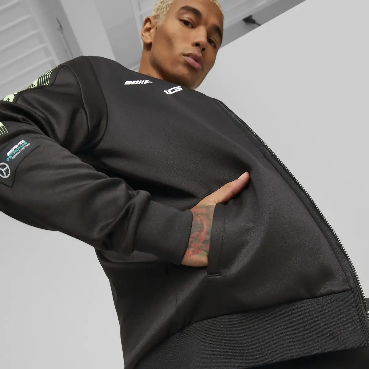 Puma MAPF1 MT7 Track Jacket Siyah Erkek/Unisex Fermuarlı Sweatshirt
