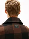 Tommy Hilfiger WOOL DBL FACE CHECK, 0M7 Kahverengi Erkek Ceket
