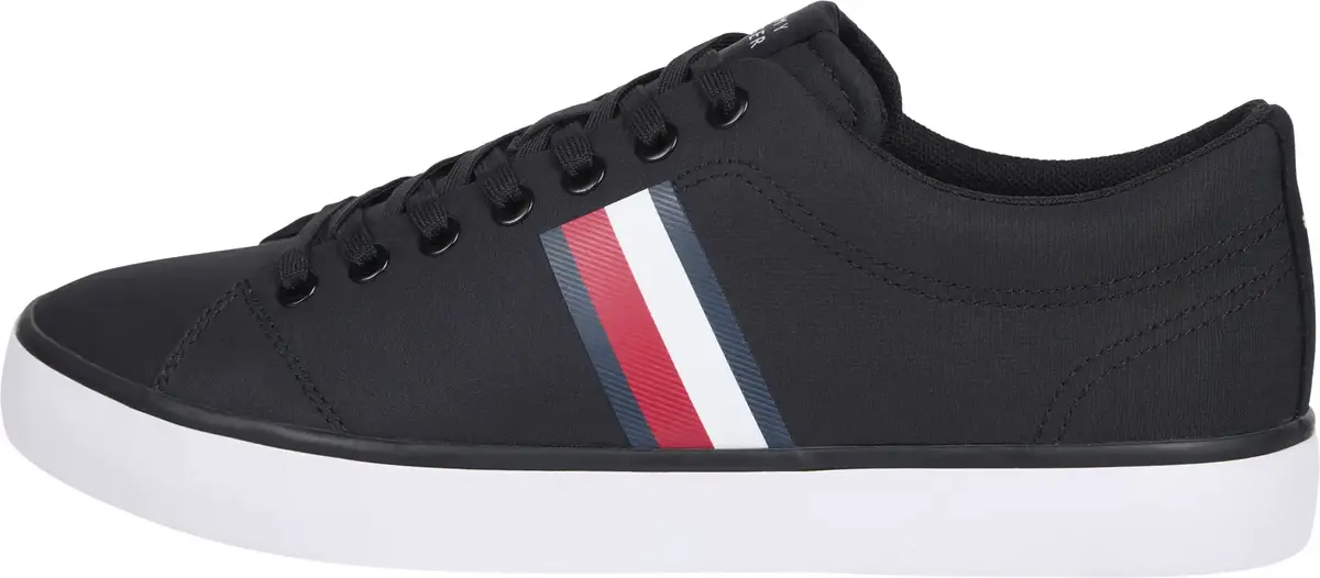 Tommy Hilfiger TH HI VULC LOW CORE, BDS Siyah Erkek Spor Ayakkabı & Sneaker
