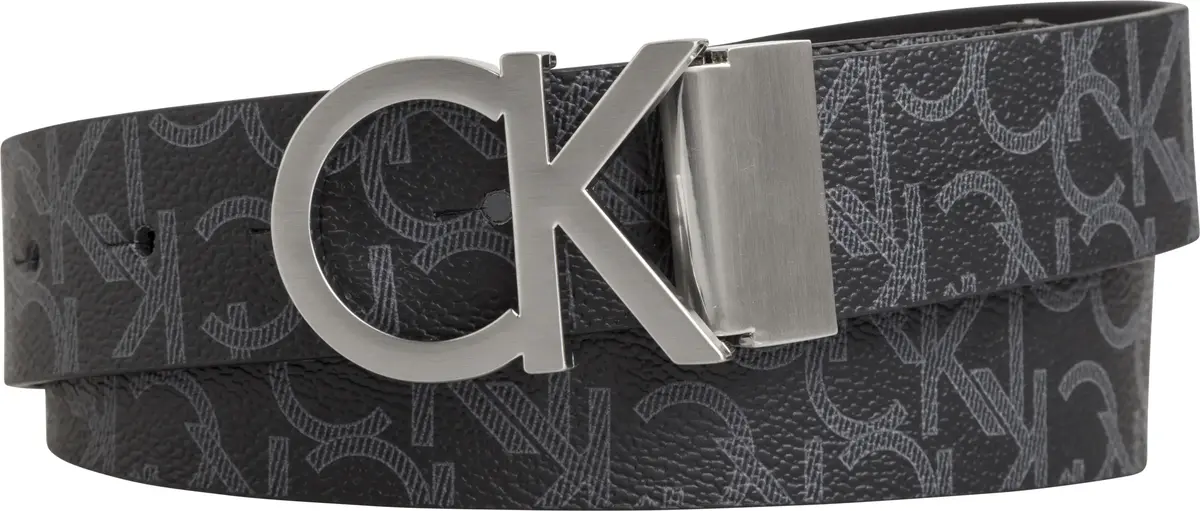 Calvin Klein CK REV.ADJ. MONOGRAM Erkek Siyah Kemer