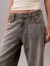 Calvin Klein LOW RISE BAGGY GREY DOVE Gri Kadın Jeans