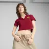 PUMA X HARRY POTTER Polo Kırmızı Kadın Crop Polo T-Shirt