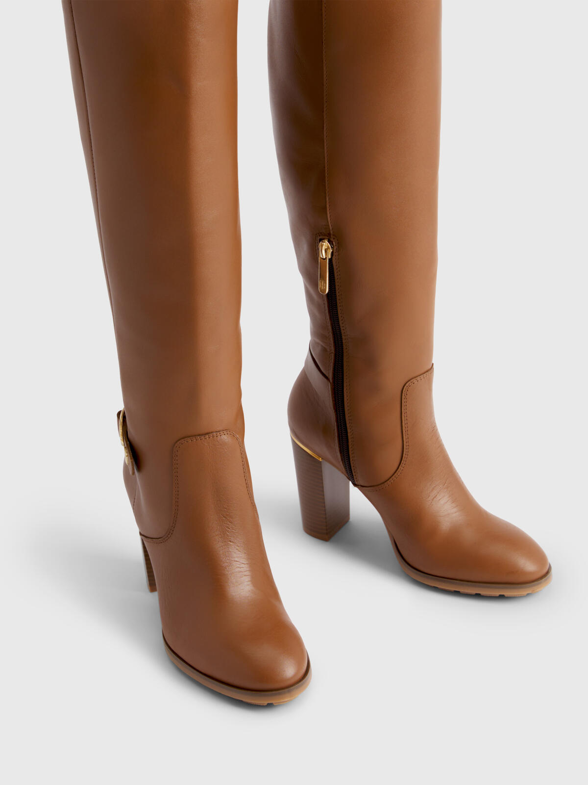 Tommy Hilfiger BELT HIGH HEEL LONGB Kadın Kahverengi Bot