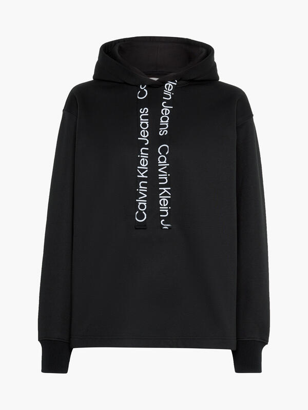 Calvin Klein LOGO DRAWCORD HOODIE Kadın Siyah Hoodie