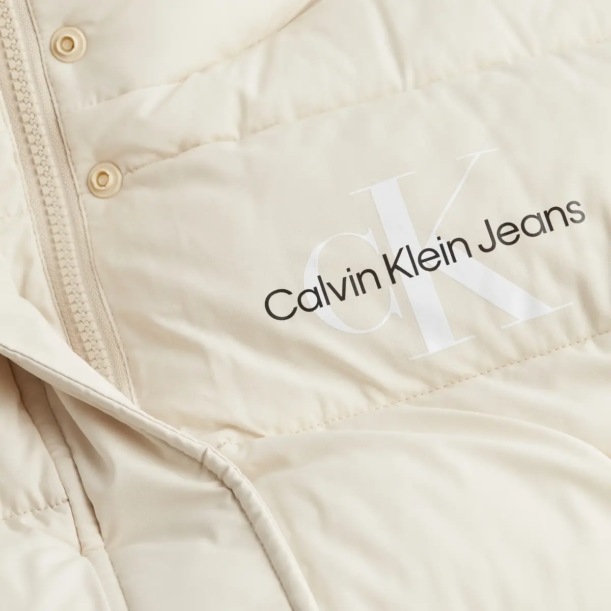 Calvin Klein MW NON-DOWN VEST Kadın Krem Yelek