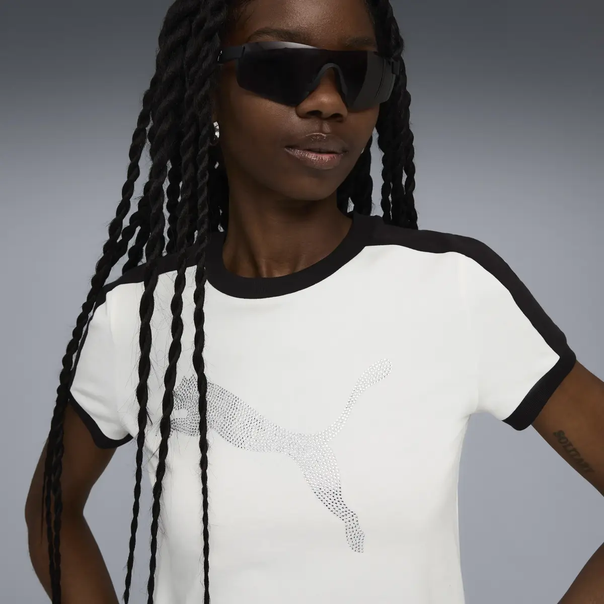 Puma FENTY x T7 Slim Tee Beyaz Kadın T-Shirt & Polo