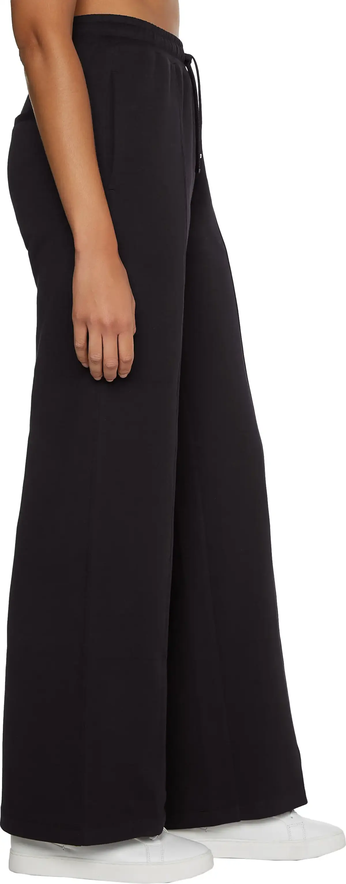 Calvin Klein MICRO LOGO SEAM WIDE Kadın Siyah Eşofman Altı