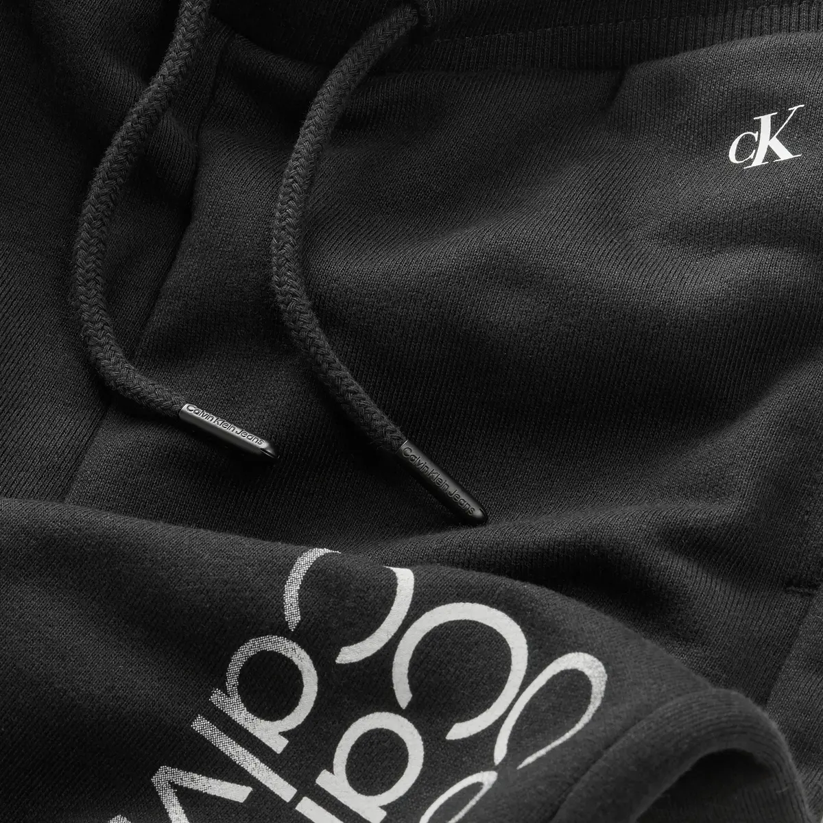 Calvin Klein INST. CUT OFF LOGO S Erkek Siyah Eşofman Altı