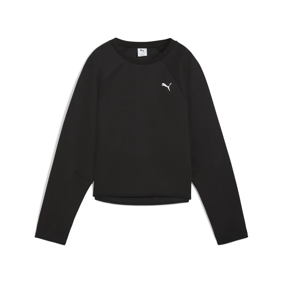 Puma EVOSTRIPE Comfort Short Crew Siyah Kadın Sweatshirt