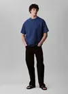 Calvin Klein SS HI LOW EMB 16S JERSEY CN TEE Mavi Erkek Tişört Calvin Klein SS HI LOW EMB 16S JERSEY CN TEE Mavi Erkek Tişört