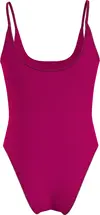 Calvin Klein SCOOP BACK ONE PIECE Kadın Pembe Mayo
