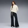 Puma HER Relaxed Crew FL Krem Kadın Sweatshirt