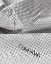 Calvin Klein SLIM FIT MICRO PRINT Erkek Beyaz Gömlek