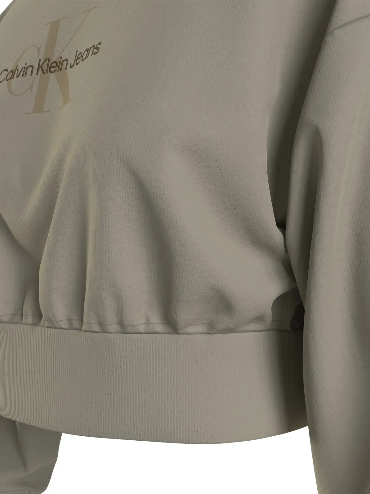 Calvin Klein MINERAL DYE MONOLOG Kadın Kahverengi Hoodie