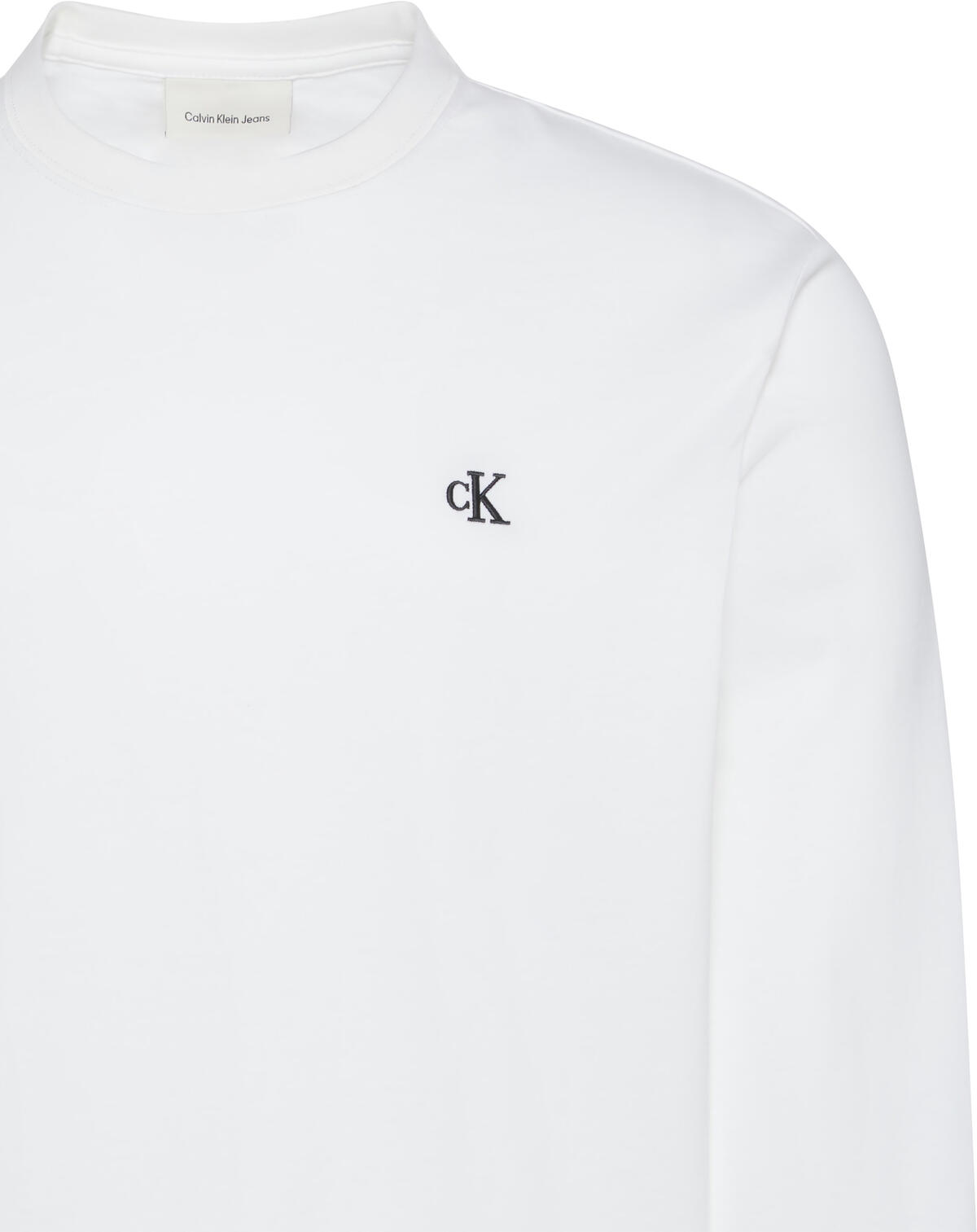 Calvin Klein LS EASY MONOGRAM TEE Beyaz Erkek T-Shirt Calvin Klein LS EASY MONOGRAM TEE Beyaz Erkek T-Shirt