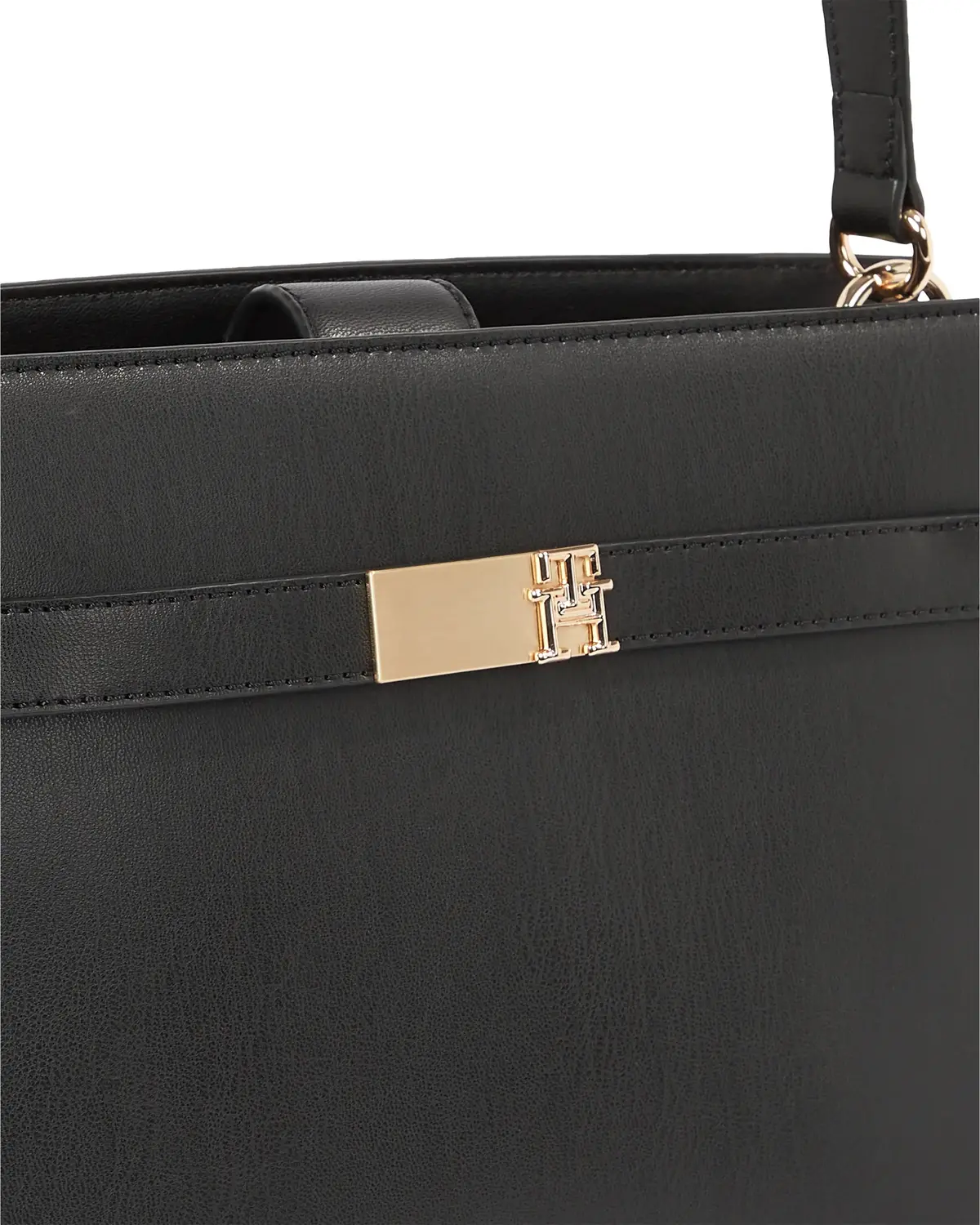 Tommy Hilfiger TH HERITAGE SHOULDER, BDS Siyah Kadın Çanta & Cüzdan