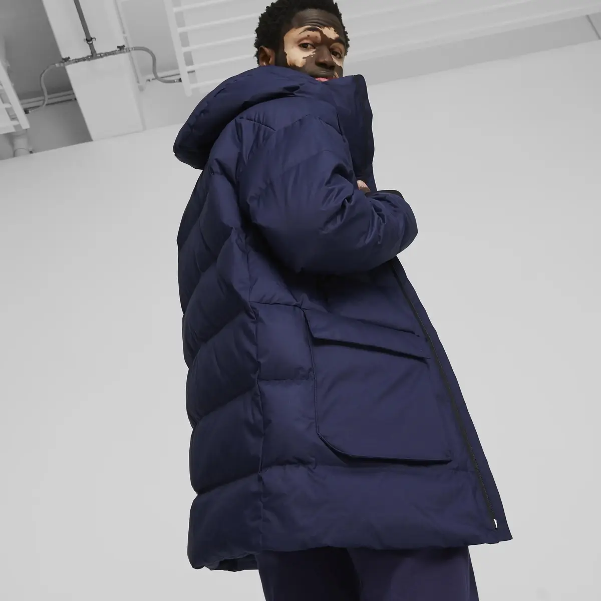 Puma Protective Hooded Down Coat Lacivert Erkek Mont