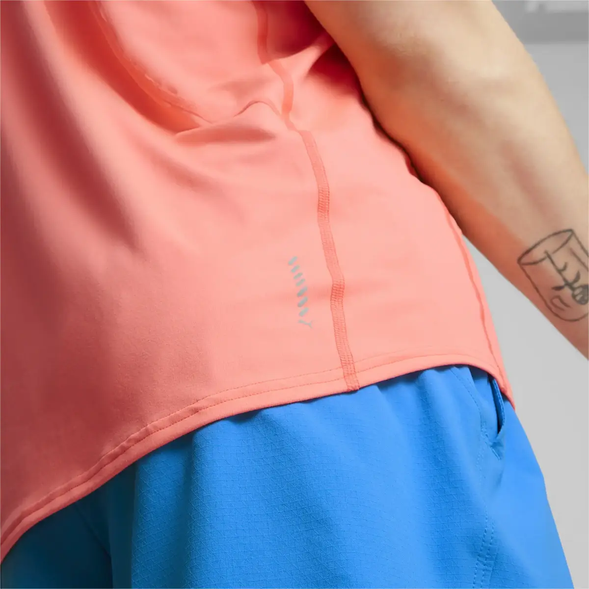 Puma Run Cloudspun SS Tee Pembe Erkek Koşu/Performans T-shirt