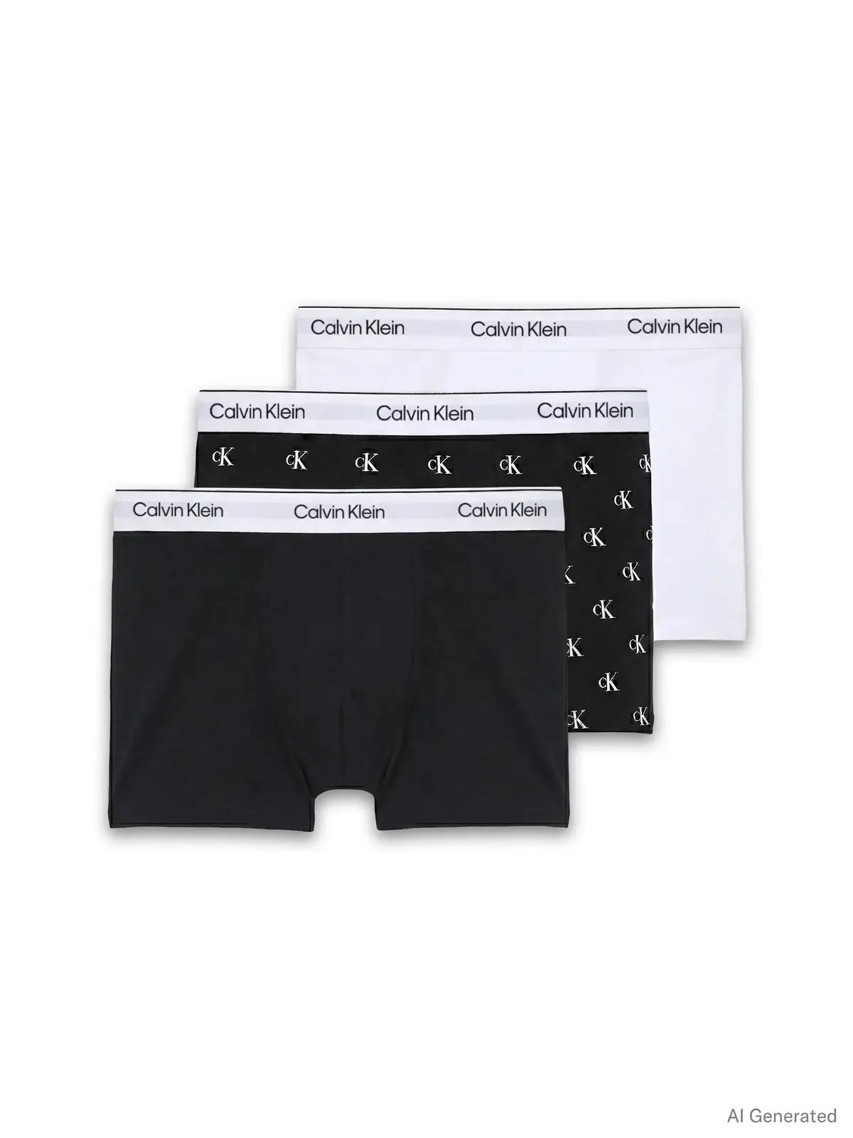 Calvin Klein RELAXED FIT TRUNK 3P Siyah Erkek 3lü Boxer