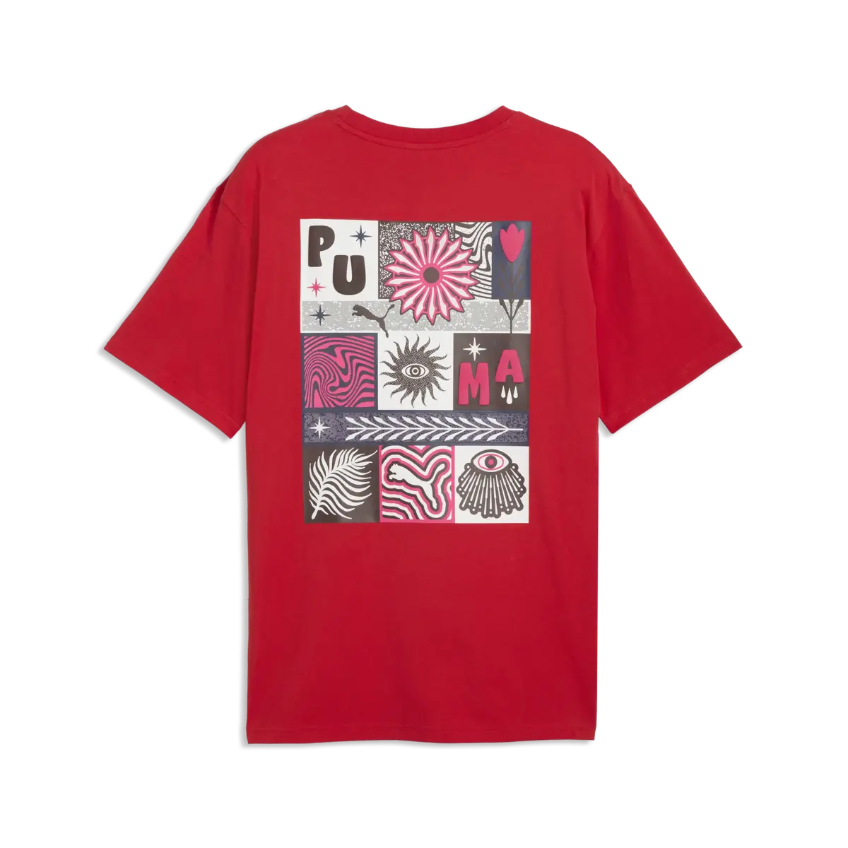 Puma SUNSET DRIVE Relaxed Tee Kırmızı Erkek T-Shirt