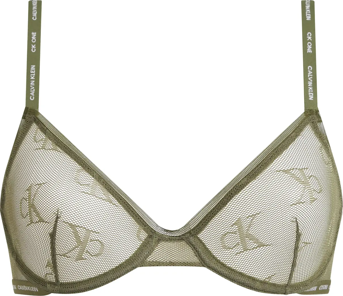 Calvin Klein UNLINED DEMI Kadın Mavi Sütyen