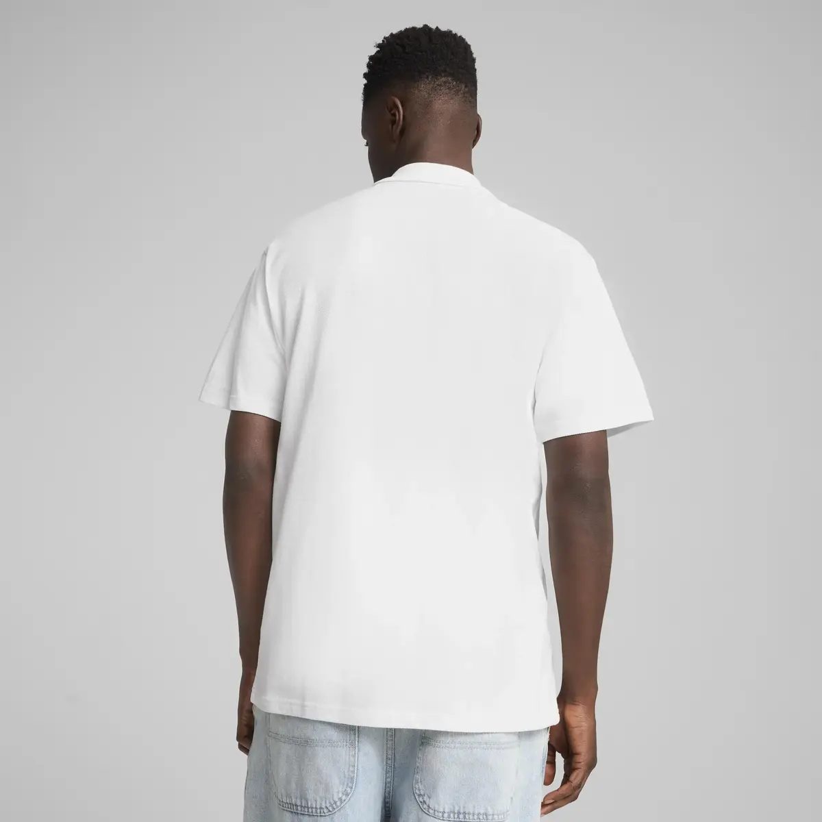 PUMA WARDROBE ESS Pique Polo Beyaz Erkek Polo T-Shirt