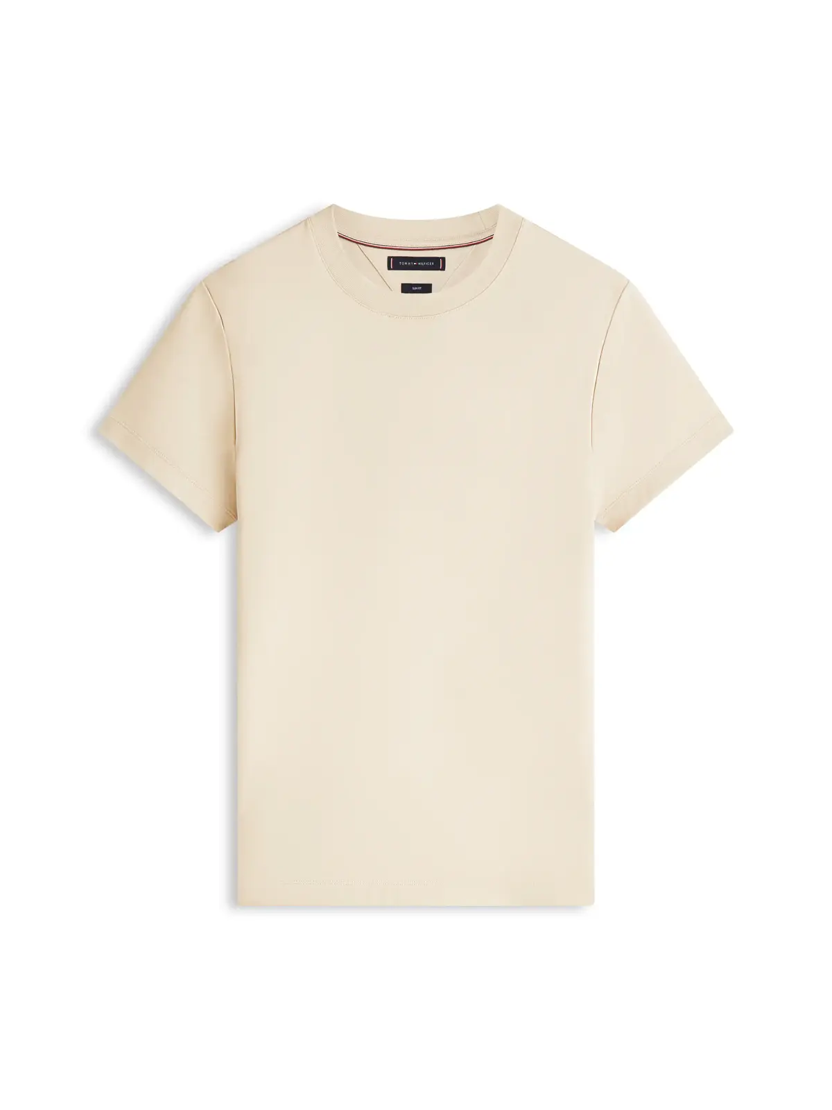 Tommy Hilfiger LUXURY INTERLOCK TEE, RBT Bej Erkek T-Shirt & Polo