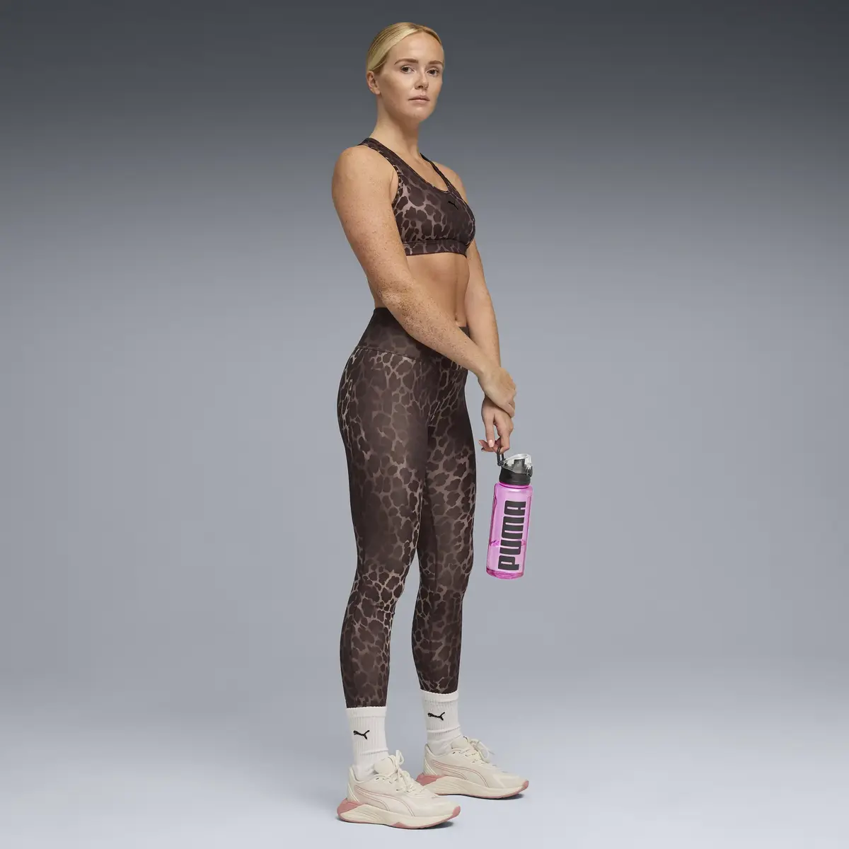 PUMA W TAD Essential Spotted Haze Tight - HW Kahverengi Kadın Tayt