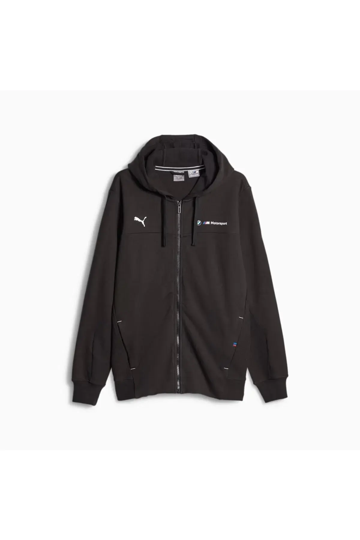 Puma BMW MMS Hdd Sweat Jacket Siyah Erkek Fermuarlı Sweatshirt