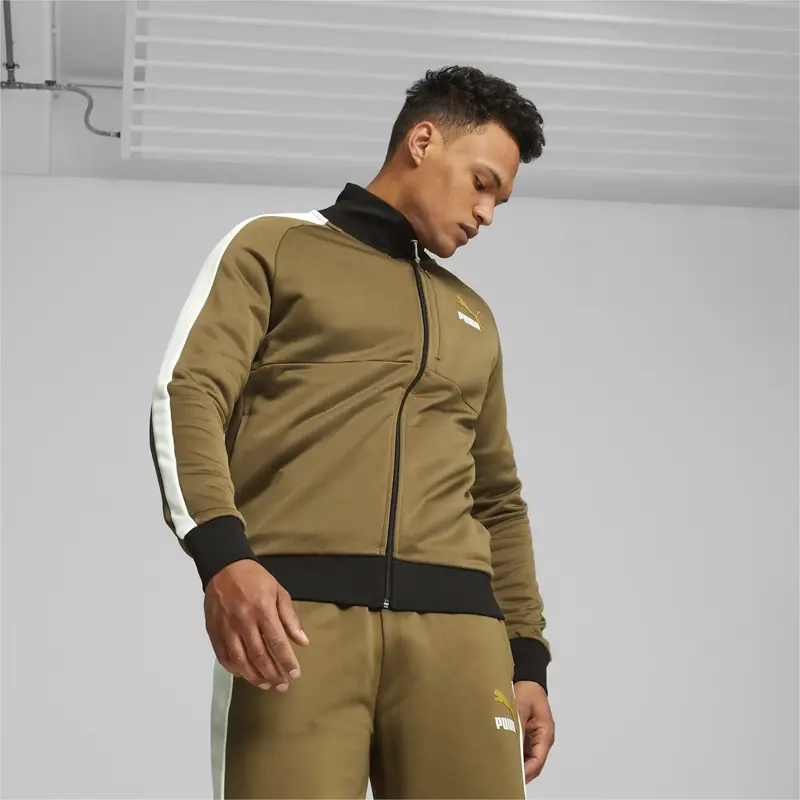 Puma T7 Track Jacket Kahverengi Erkek Fermuarlı Ceket