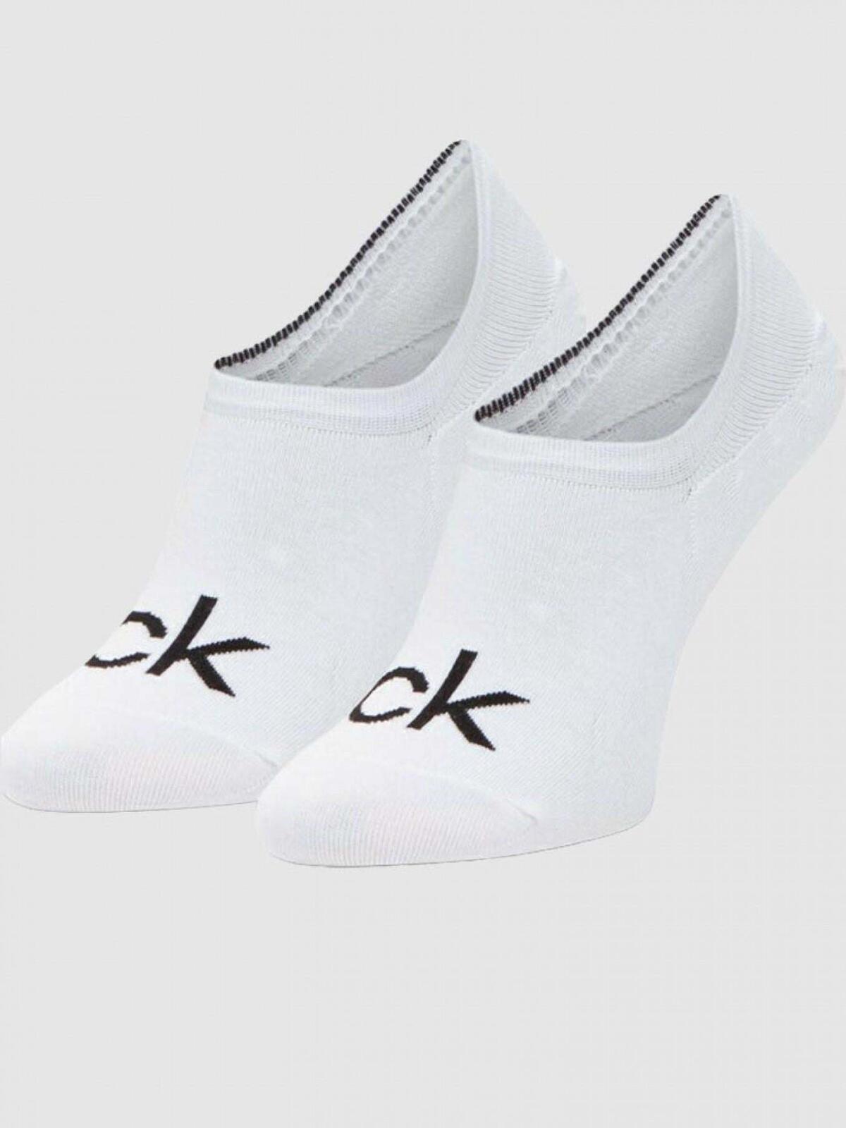 Calvin Klein CK MEN FOOTIE HIGH Beyaz Erkek 2li Çorap Set