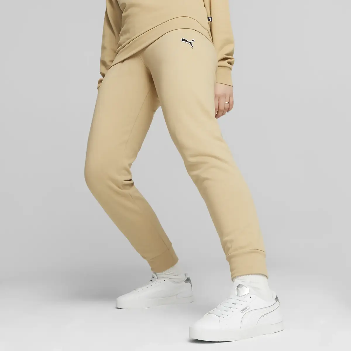 Puma BETTER ESSENTIALS Pants Bej Kadın Eşofman Altı