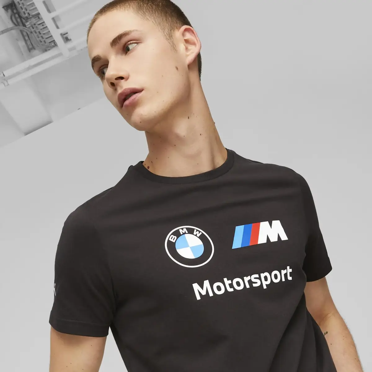 Puma BMW MMS ESS Logo Tee Siyah Erkek/Unisex T-Shirt