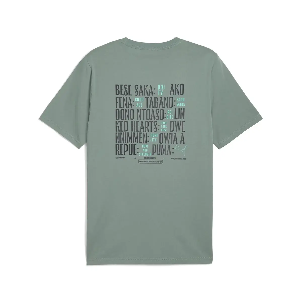 PUMA WARDROBE ESS Graphic Tee Yeşil Erkek T-Shirt