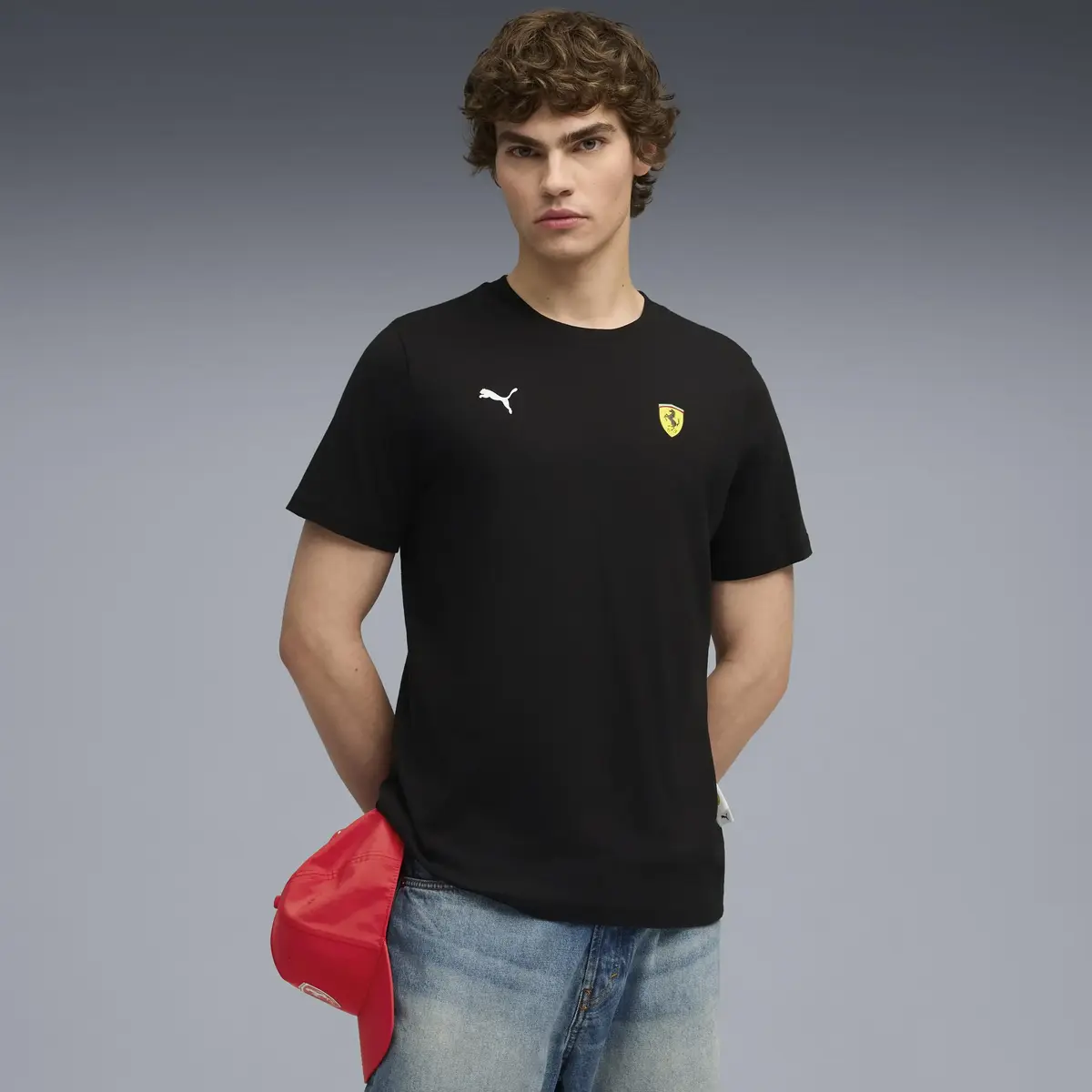 Puma Ferrari Sportswear Car G Tee Siyah Erkek T-Shirt