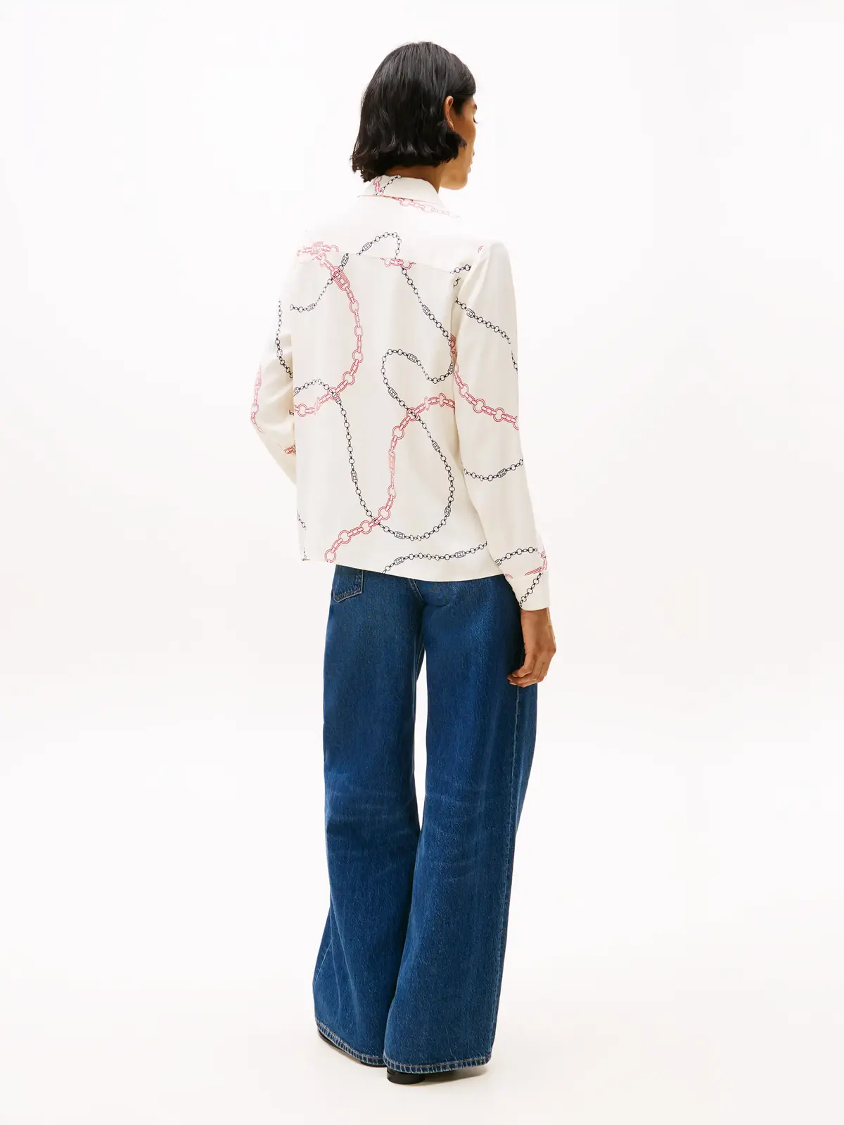 Tommy Hilfiger SOFT VISCOSE REGULAR, 01V Beyaz Kadın Gömlek