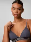 Calvin Klein LIGHTLY LINED TRIANG Gri Bikini Üst