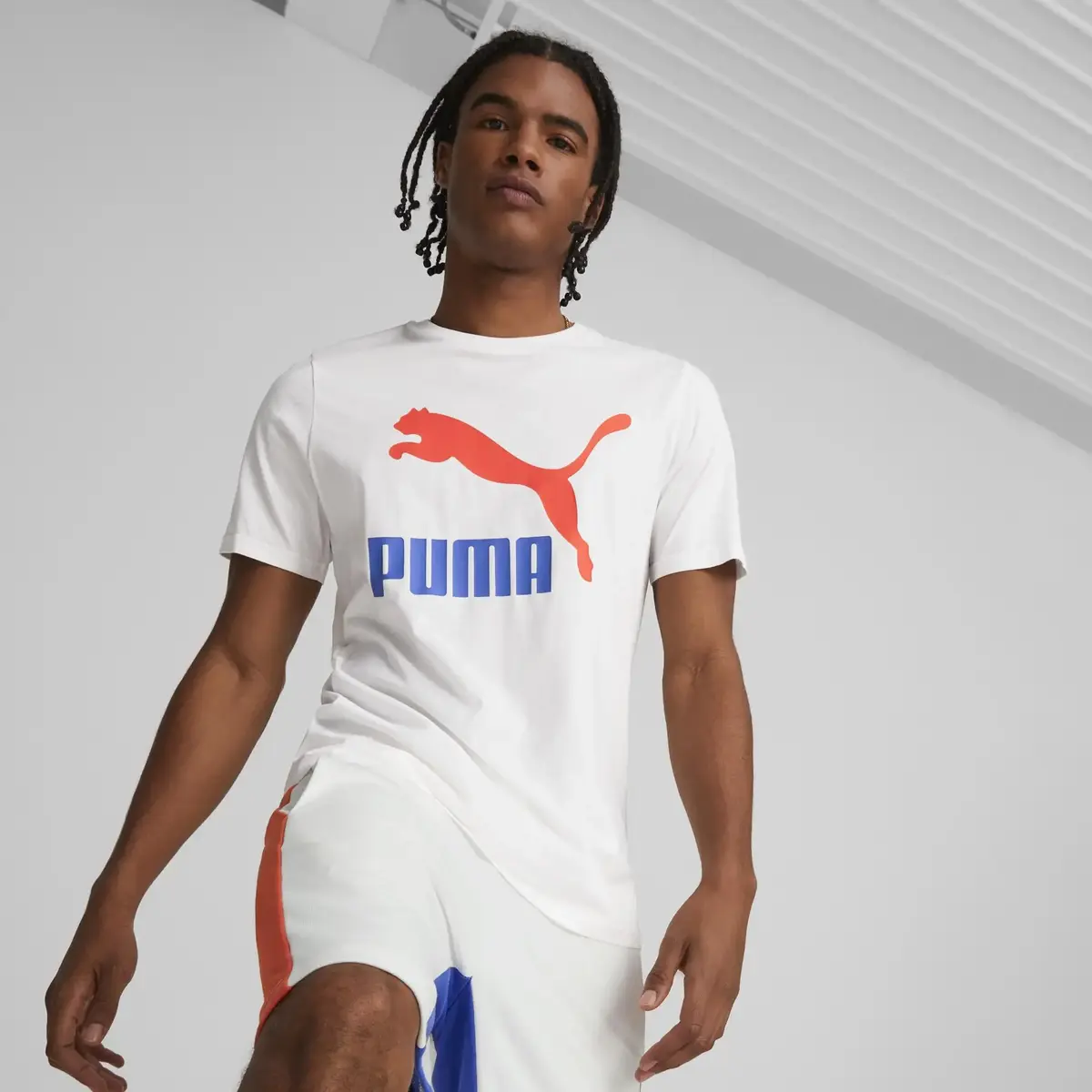 Puma Classics Logo Beyaz Erkek T-Shirt
