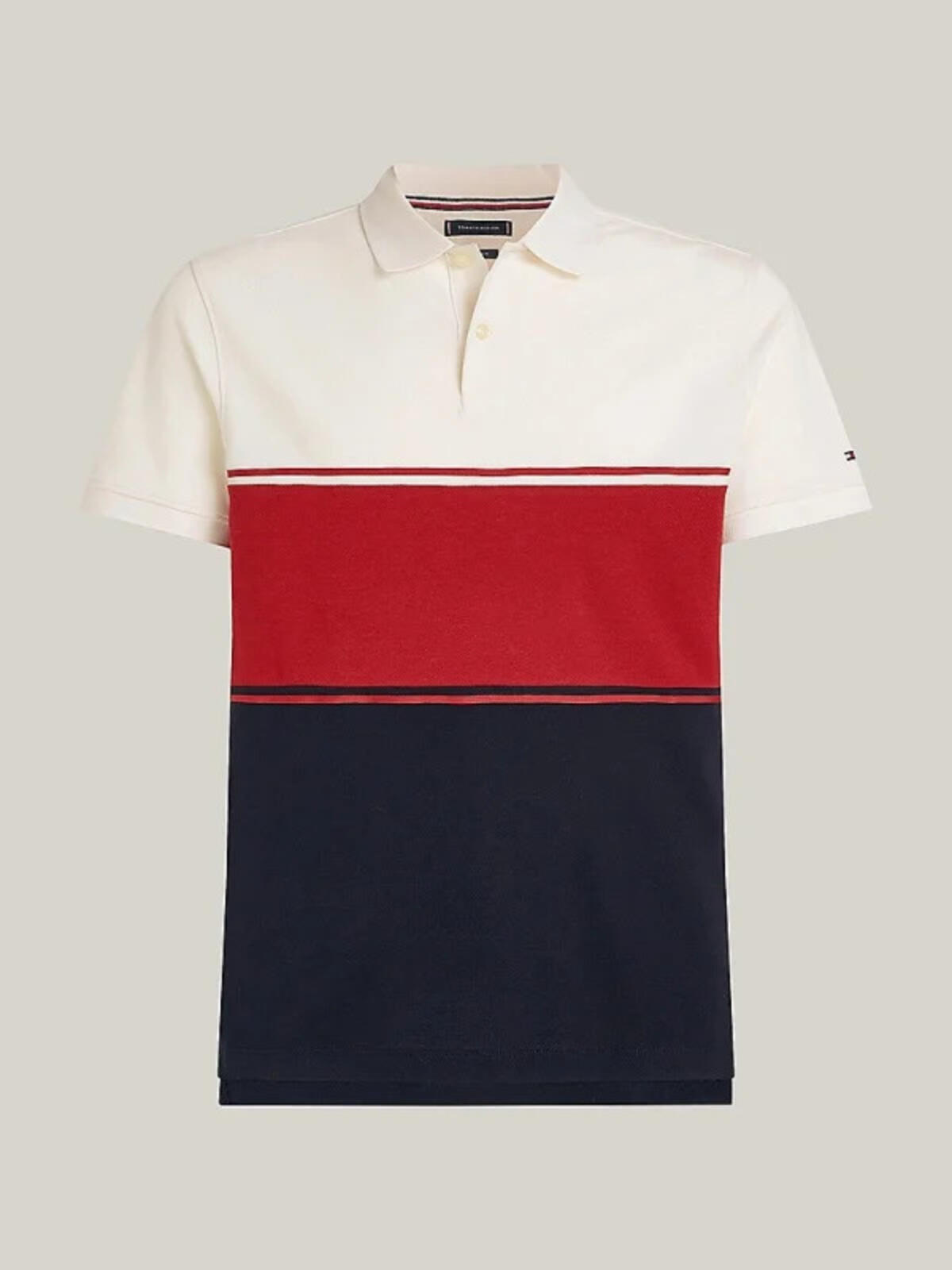 Tommy Hilfiger COLORBLOCK REG POLO, XNN Kırmızı Erkek T-Shirt