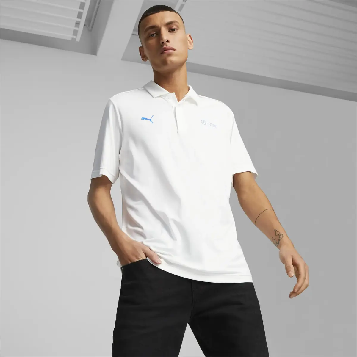 Puma Mapf1 Cloudspun Polo Puma White Beyaz Erkek T-shirt
