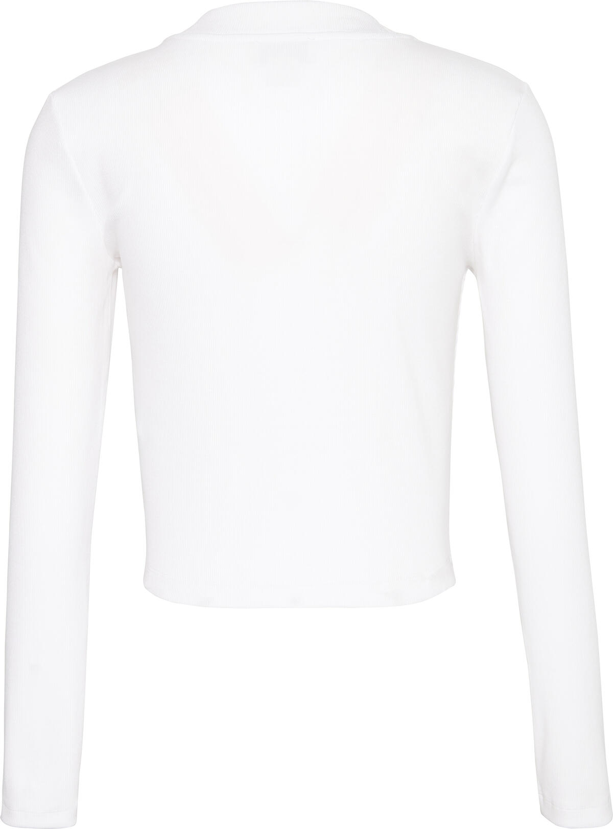 Calvin Klein A- LS MONOGRAM BABY TEE Beyaz Kadın T-Shirt Calvin Klein A- LS MONOGRAM BABY TEE Beyaz Kadın T-Shirt