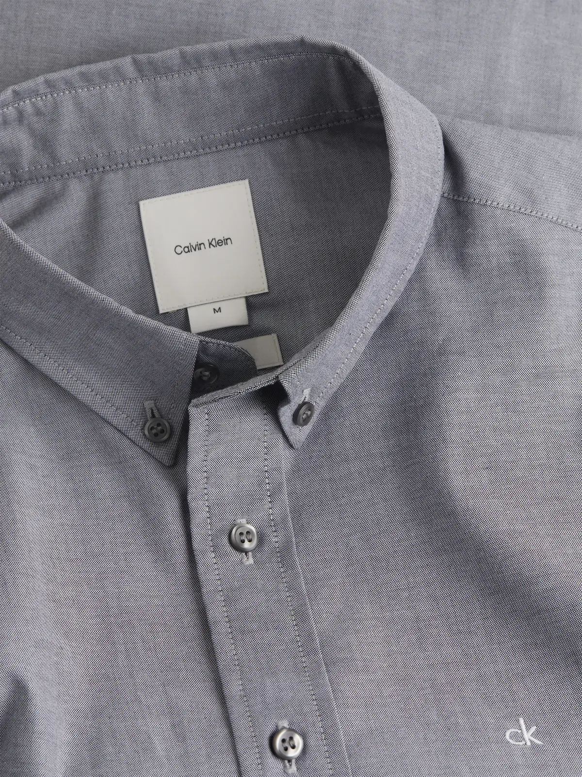 Calvin Klein OXFORD REGULAR SHIRT, 0GP Gri Erkek Gömlek