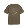 Puma DOWNTOWN Graphic Tee Yeşil Erkek T-Shirt
